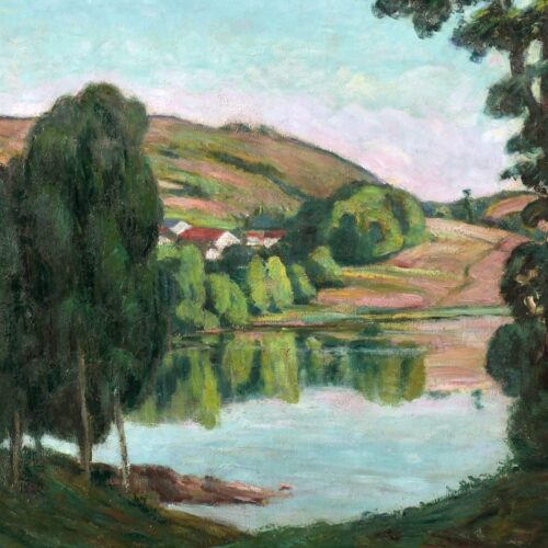 Alluaud – River Landscape near Crozant