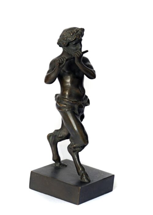 Faun bronze figure