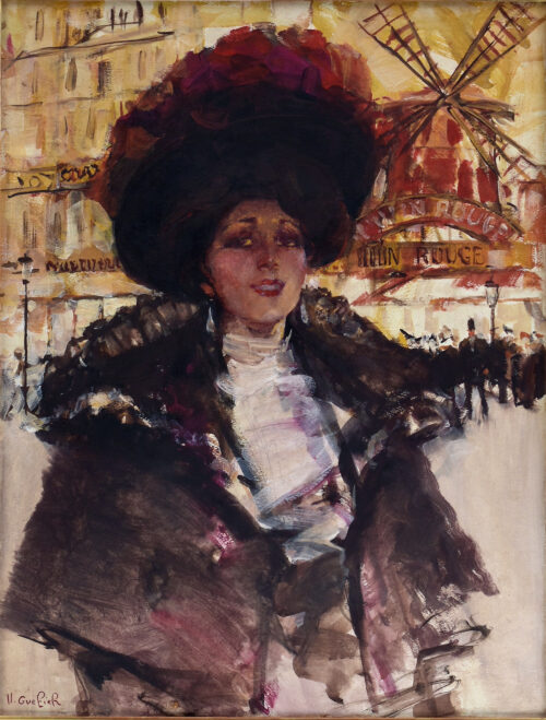Guerrier – Parisian Woman in Front of the Moulin Rouge