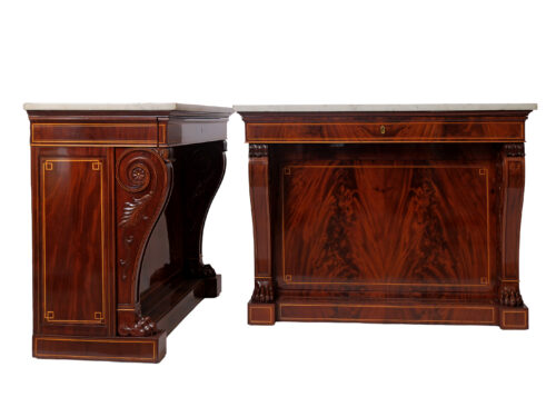 Pair of French consoles