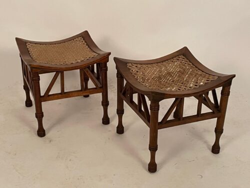 Pair of Thebes stools, designed by Adolf Loos, 1905