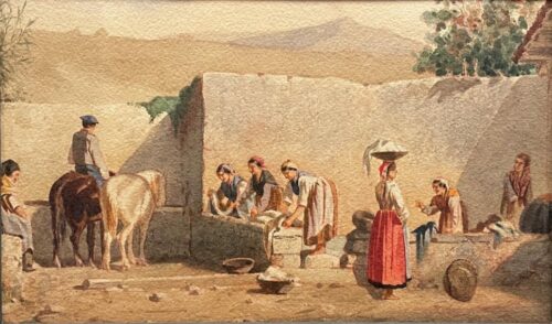 Escena popular en el campo