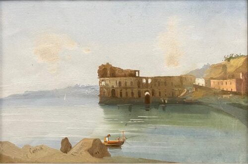 Ruins by the sea, Italian Mediterranean Coastline