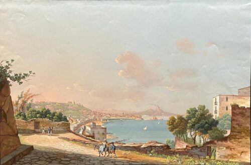 View from Posillipo of Naples, (1 of a pair with "Piazza della Vittoria")