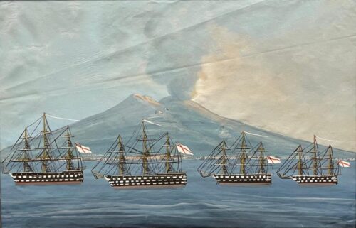 Escuadra frente al Vesubio