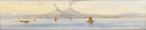 Panoramic view of Vesuvius from the bay
