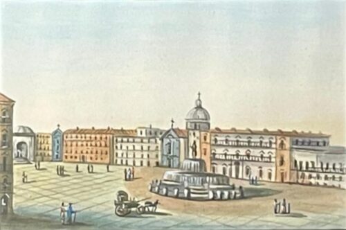 Main square with monumental fountain